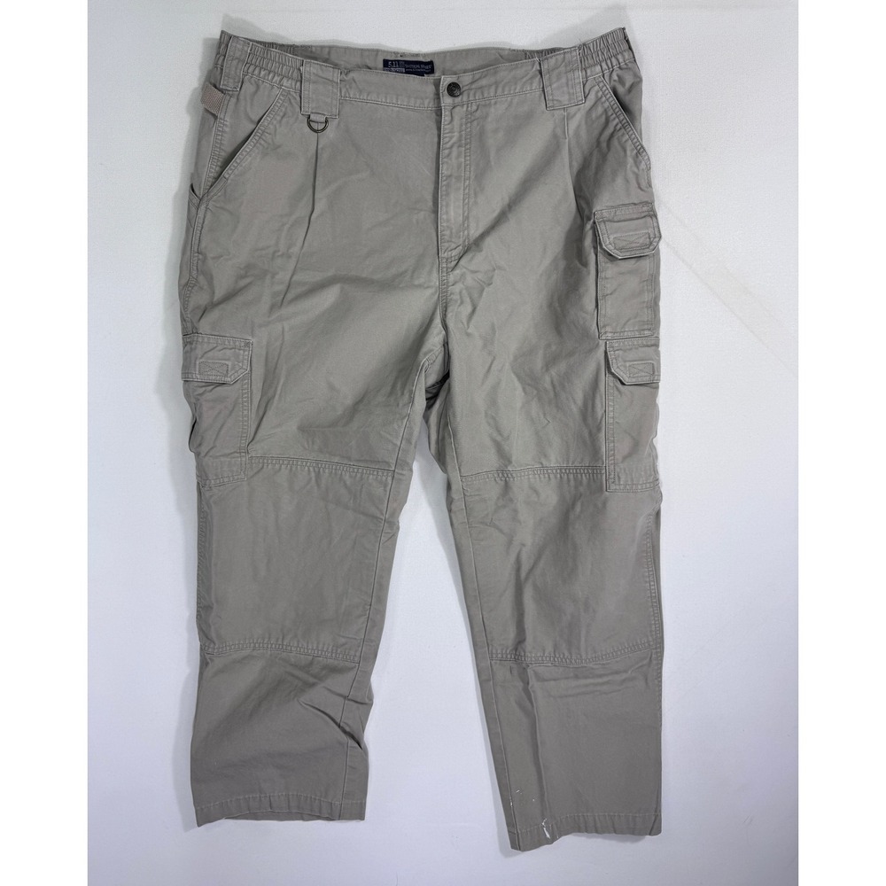 5.11 Tactical Series Mens Khaki Cotton Cargo Pants 74251 Size 40x32 (40x28.5)Tan